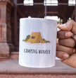 Funny Rude Camping Themed Coffee Gift Mug - Camping Wanker - Perfect Present For Outdoor Enthusiasts