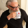 Funny Rude Christmas Coffee Gift Mug - Perfect Present For Husbands, Boyfriends, Dads - Ideal Christmas Present