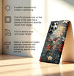 Hummingbird Phone Case, Stained Glass Design - Tough Case for Samsung Galaxy S25 S24 S23 S22 S21