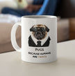 Pug Coffee Gift Mug - Dog Mum Mug - Dog Dad Mug - Gifts for Pug Lovers